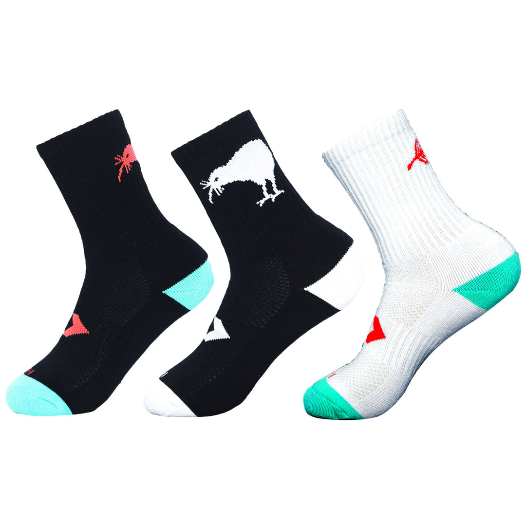2024 Kiwis 3 Pack Crew Sock