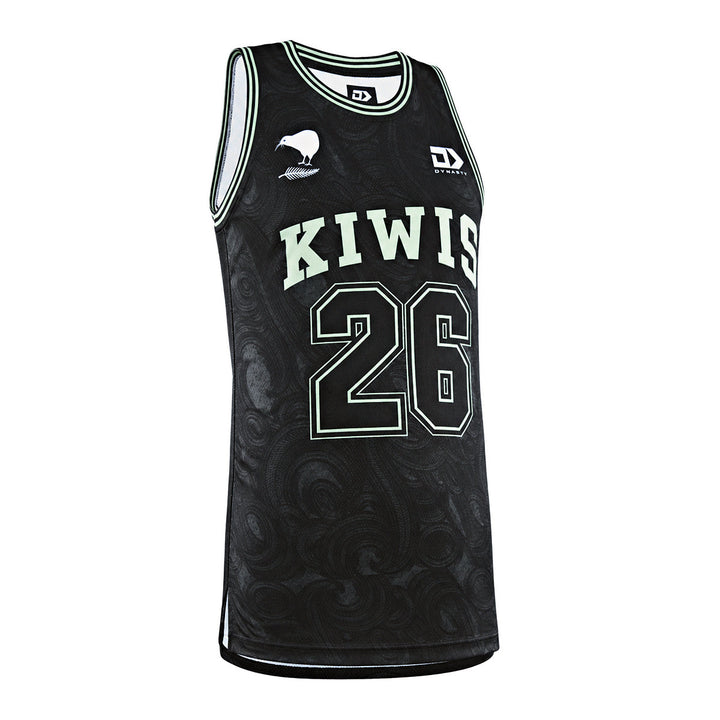 New Zealand Kiwis Adults Basketball Singlet - Green