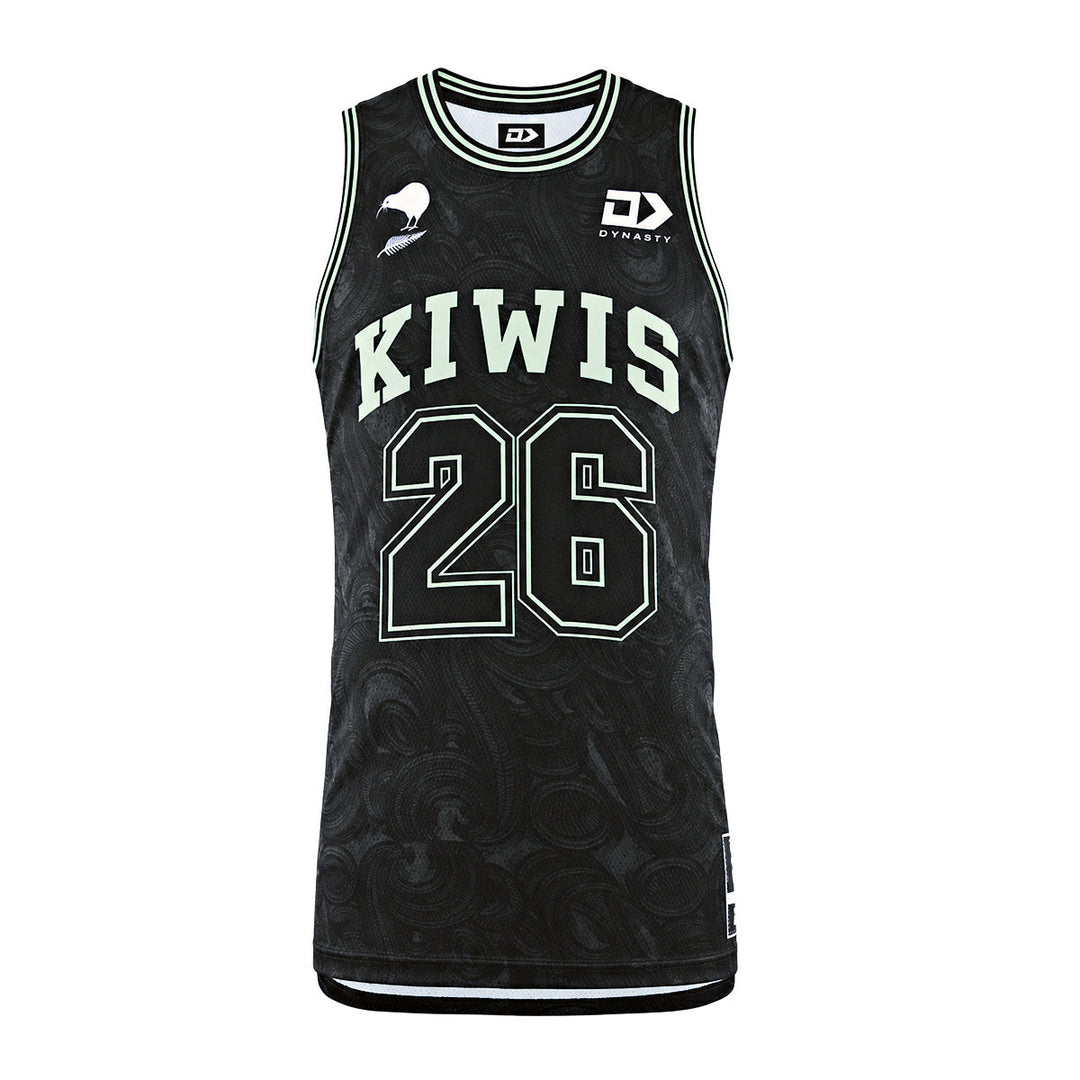 New Zealand Kiwis Adults Basketball Singlet - Green