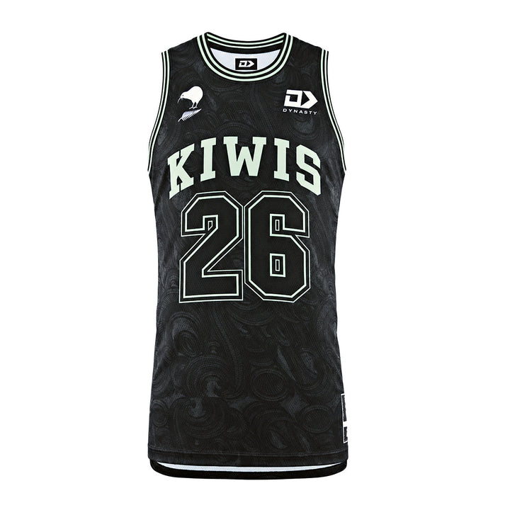 New Zealand Kiwis Adults Basketball Singlet - Green
