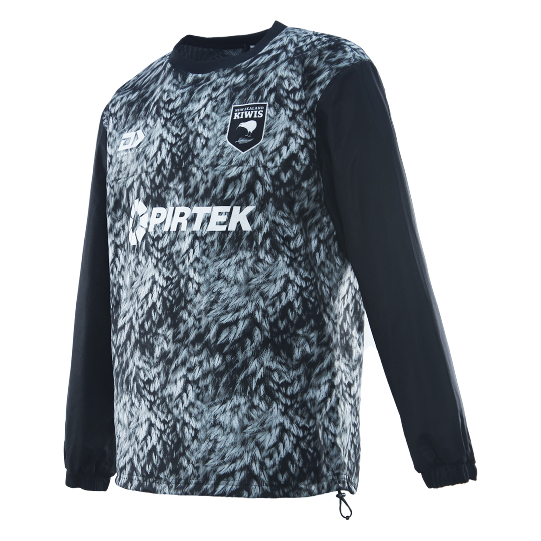 2025 Kiwis Mens Wet Weather Pullover Jacket - Black