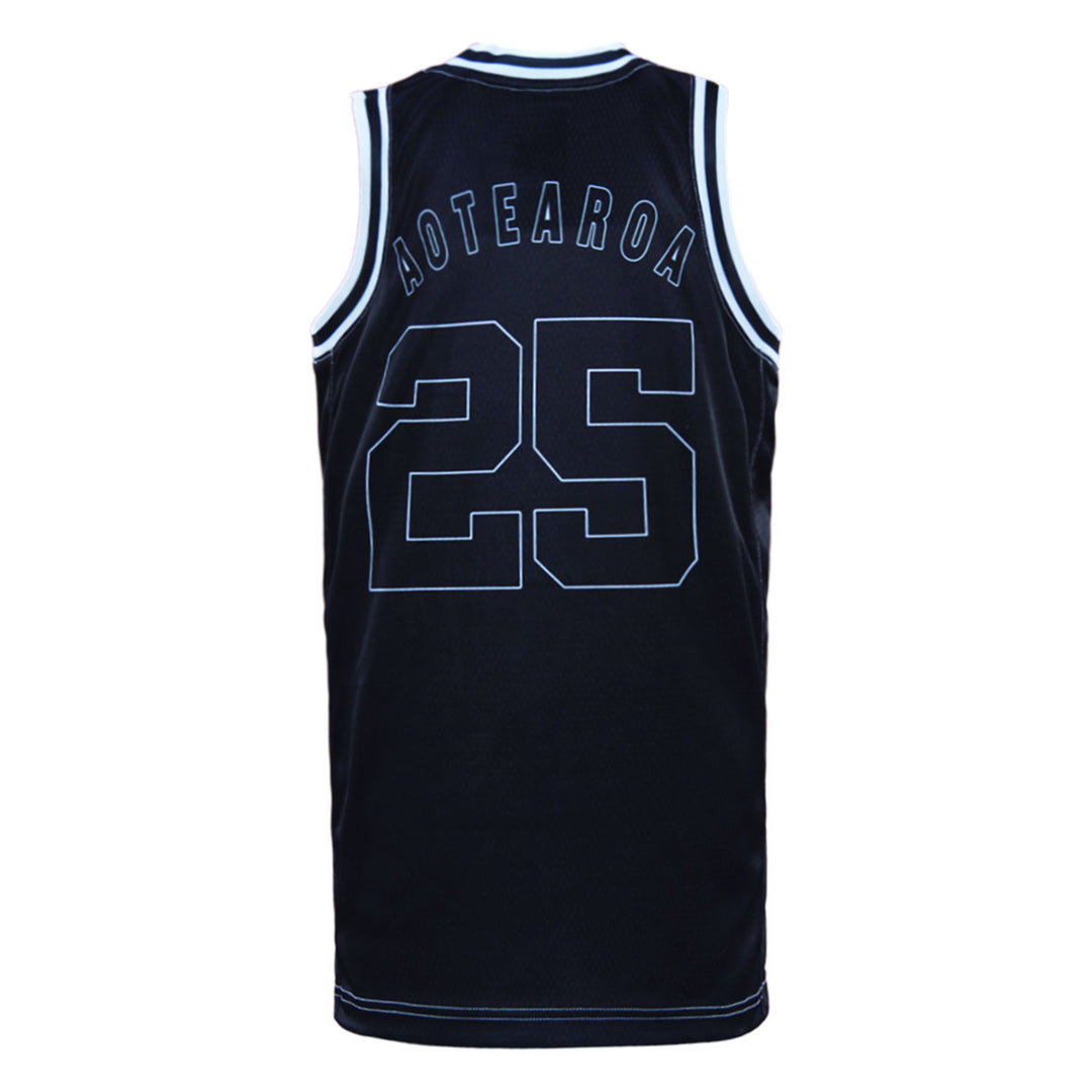 2025 Kiwis Junior Basketball Singlet - Black