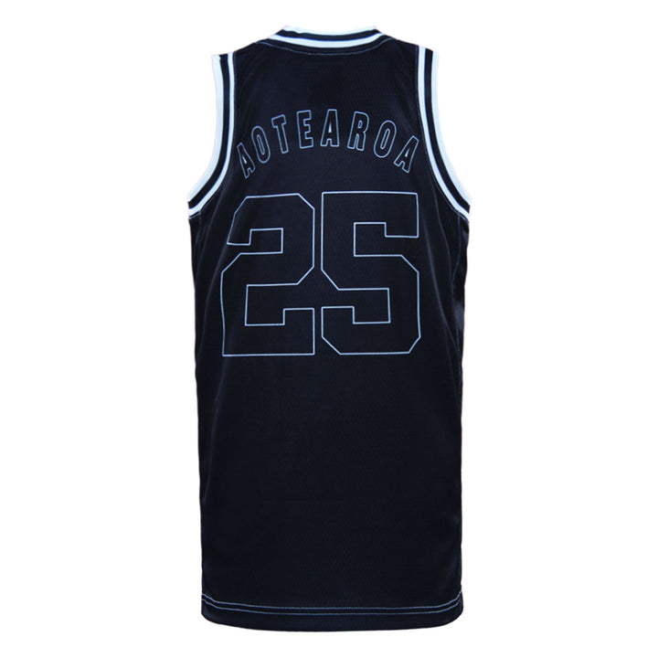 2025 Kiwis Junior Basketball Singlet - Black