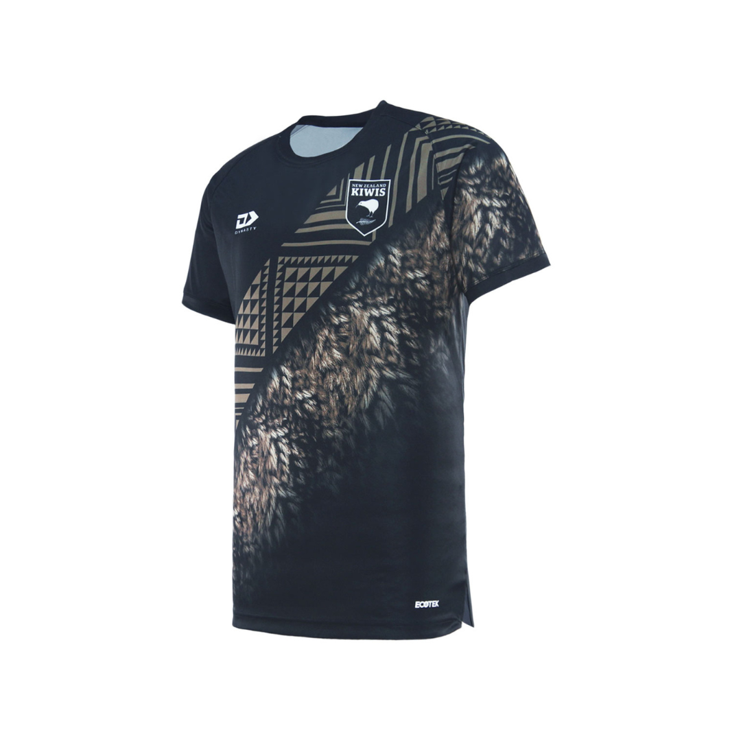 2025 Kiwis Junior Captains Run Tee - Brown