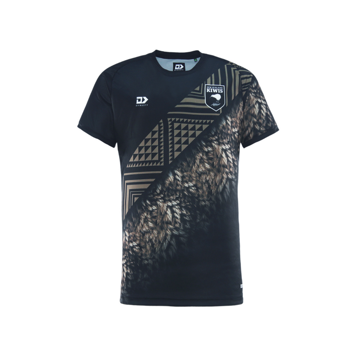 2025 Kiwis Junior Captains Run Tee - Brown