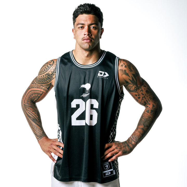 New Zealand Kiwis Adults Basketball Singlet - Beige