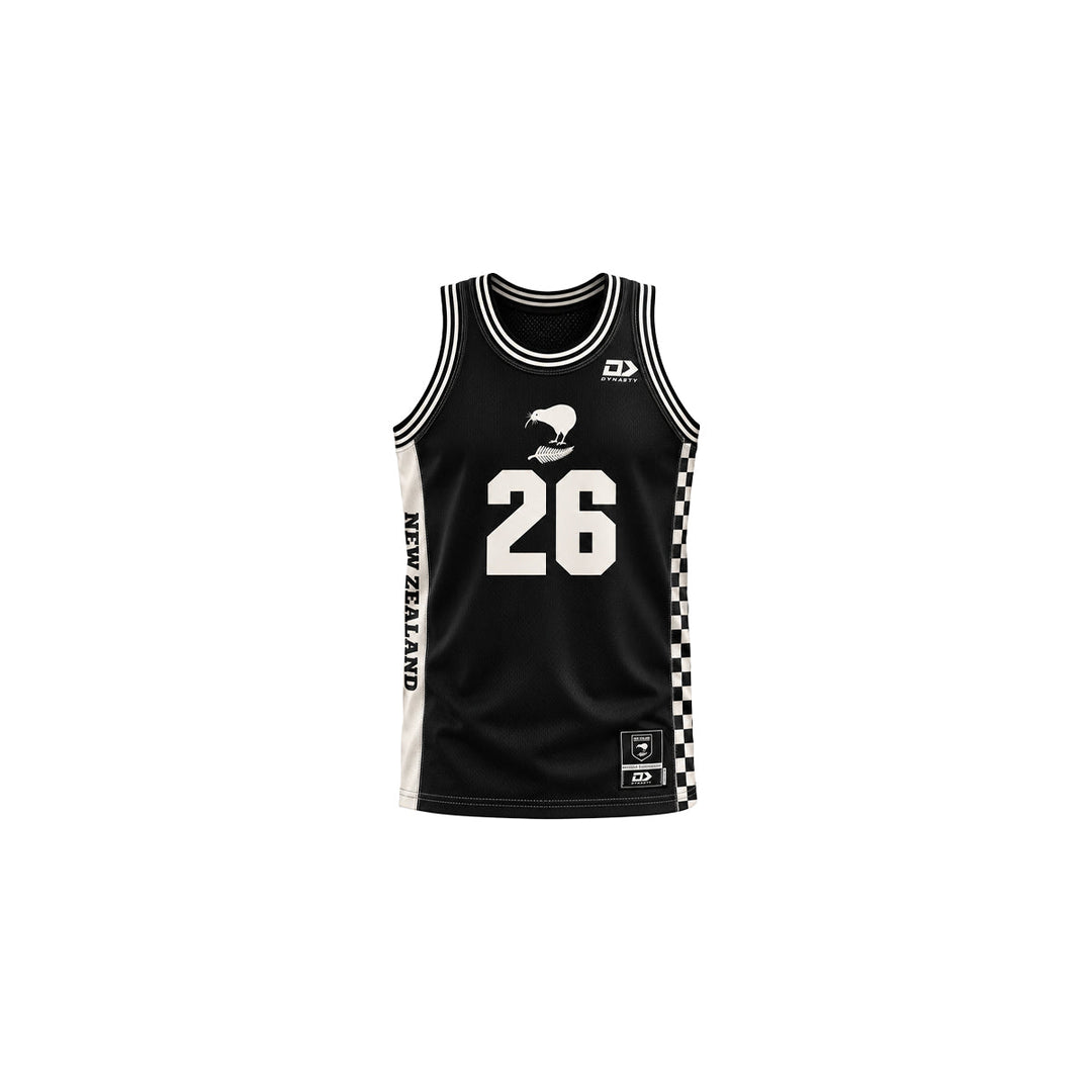 New Zealand Kiwis Juniors Basketball Singlet - Beige