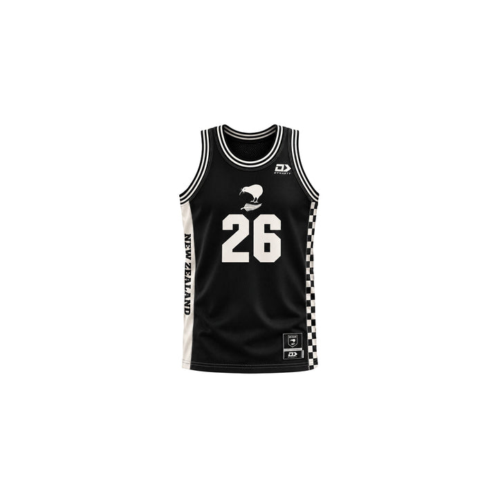 New Zealand Kiwis Juniors Basketball Singlet - Beige