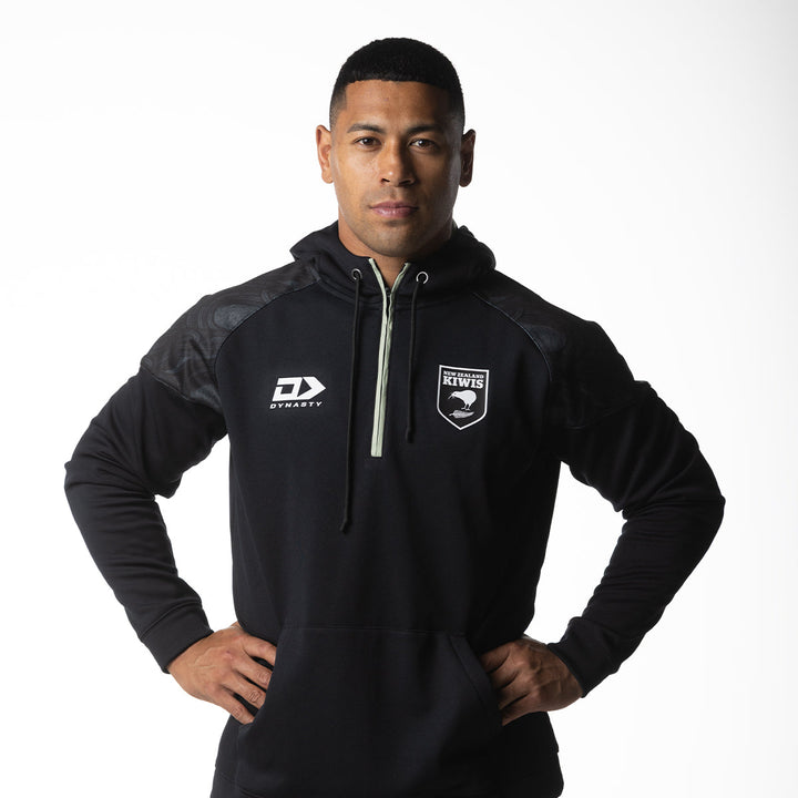 New Zealand Kiwis RL Adults 1/4 Zip Performance Hoodie